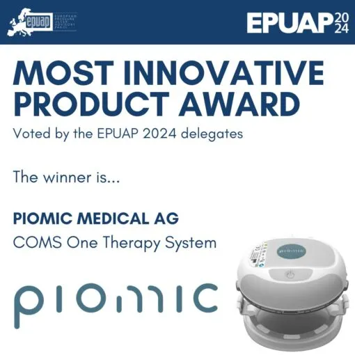 Piomic Medical gewinnt den EPUAP 2024 Preis für das innovativste Produkt